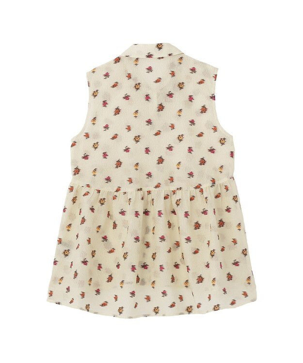 YECCA VECCA シアージャガードペプラムブラウス Ivory