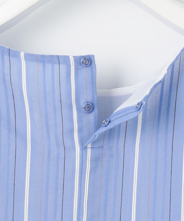 J.PRESS LADIES L 【WEB限定カラーあり】ランダムシアーストライプ カットソー ブルー系1