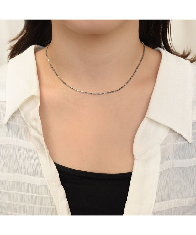 blancotokyo 【金属アレルギー対応】ベネチアンチェーンネックレス LAGUNA シルバー