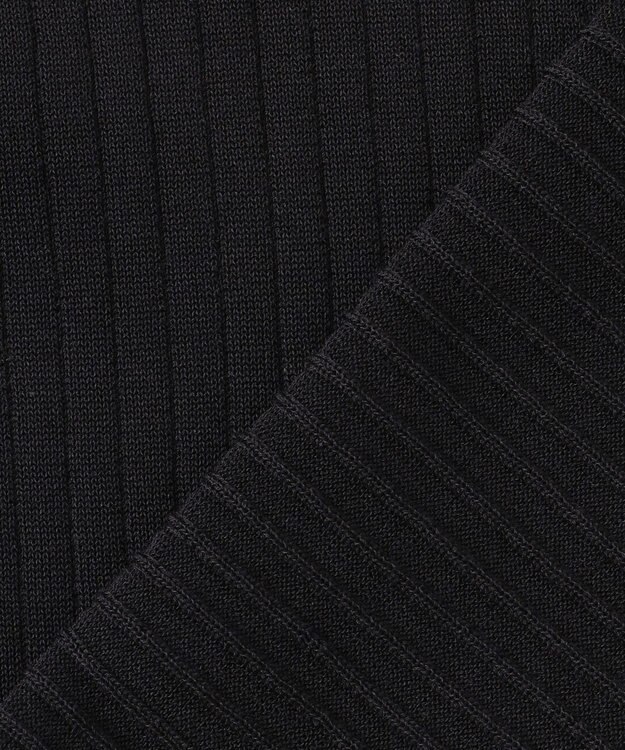 ICB L 【洗える】 レースニットトップス ブラック系