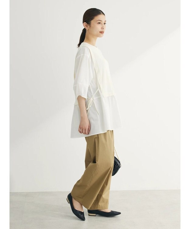 Green Parks テレコドッキングチュニック Ecru