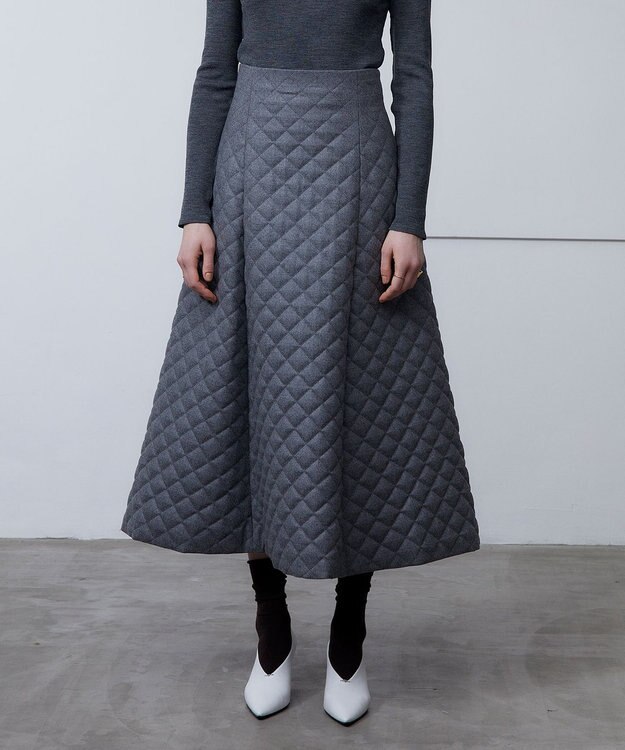 BEIGE， SAULTY / フレアスカート M Gray