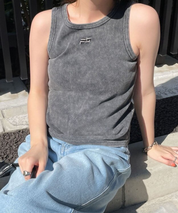 WEGO ヴィンテージライクアメスリタンク スミクロ