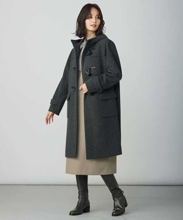 J.PRESS LADIES L ツムギートflannel ジャンパースカート ベージュ系