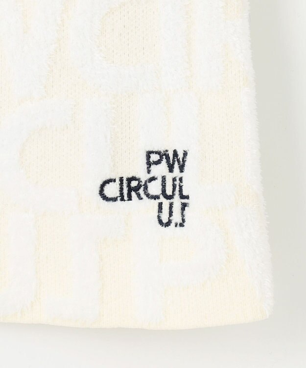 PW CIRCULUS 【WOMEN】【防風/蓄熱】総ロゴ ニット スカート ホワイト系