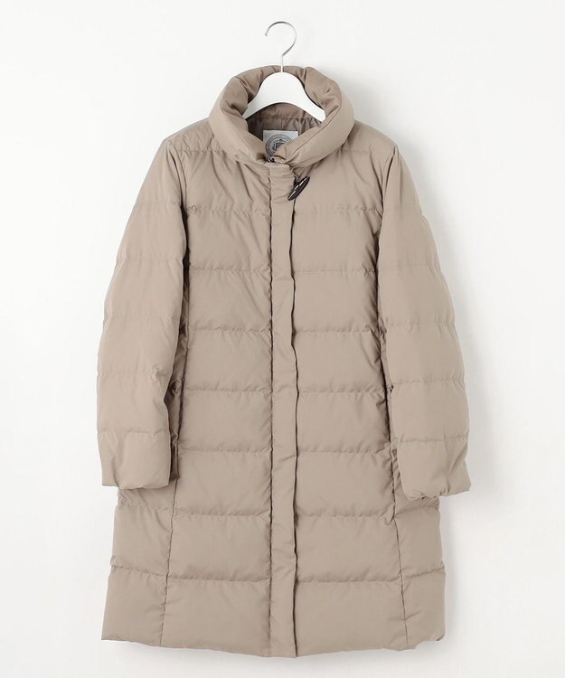 J.PRESS LADIES ブラッシュドマルチポリ ロング ダウン コート ブラウン系