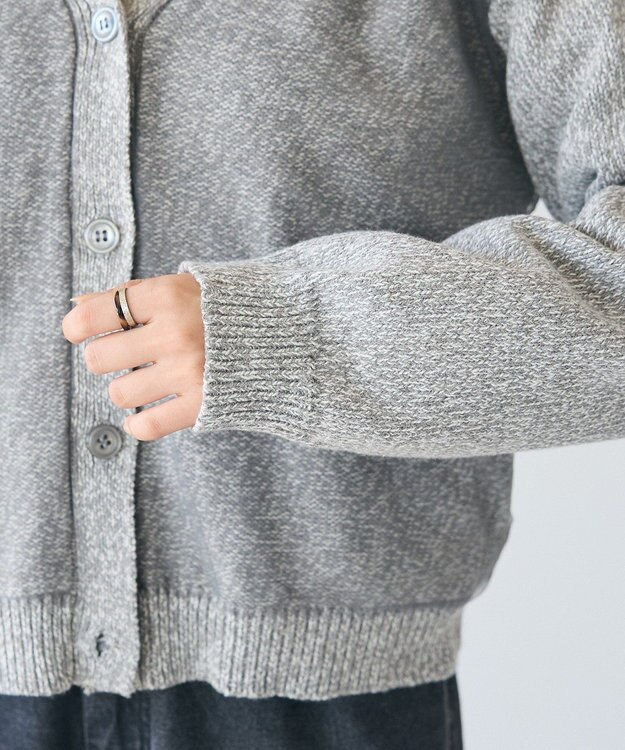 CRAFT STANDARD BOUTIQUE チュールドッキングニットカーディガン Gray