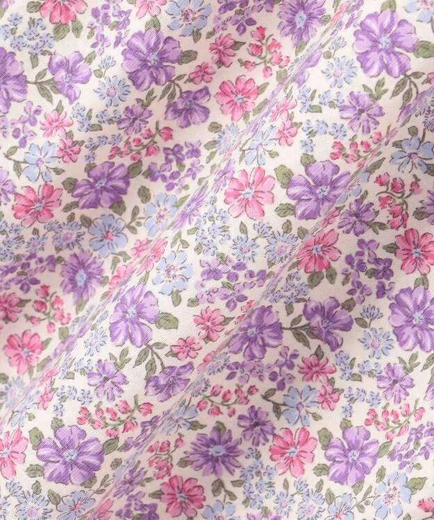 ANY KIDS カットソー サマー ワンピース オフホワイト×花柄