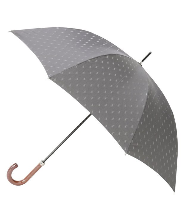 MOONBAT POLO RALPH LAUREN メンズ 長傘 ポロポニー ジャカード／日本製 ダークグレー