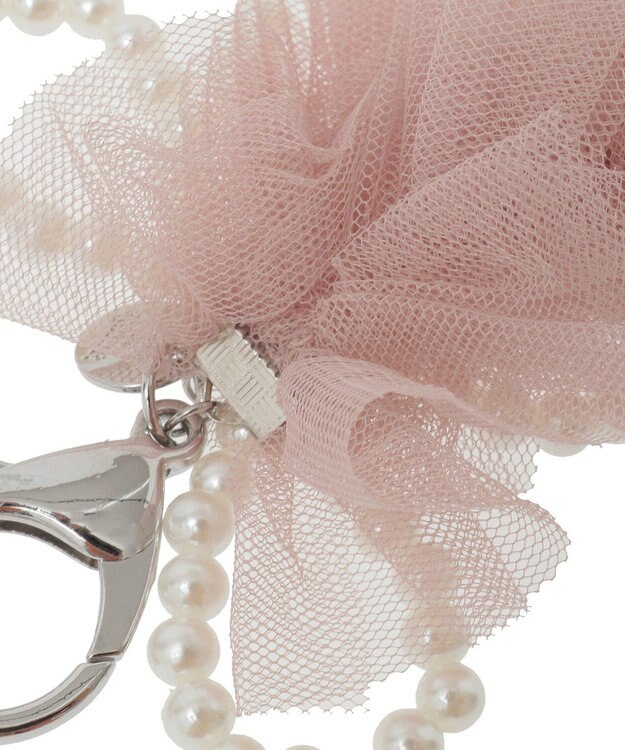 Maison de FLEUR チュールリボンチャーム Pink