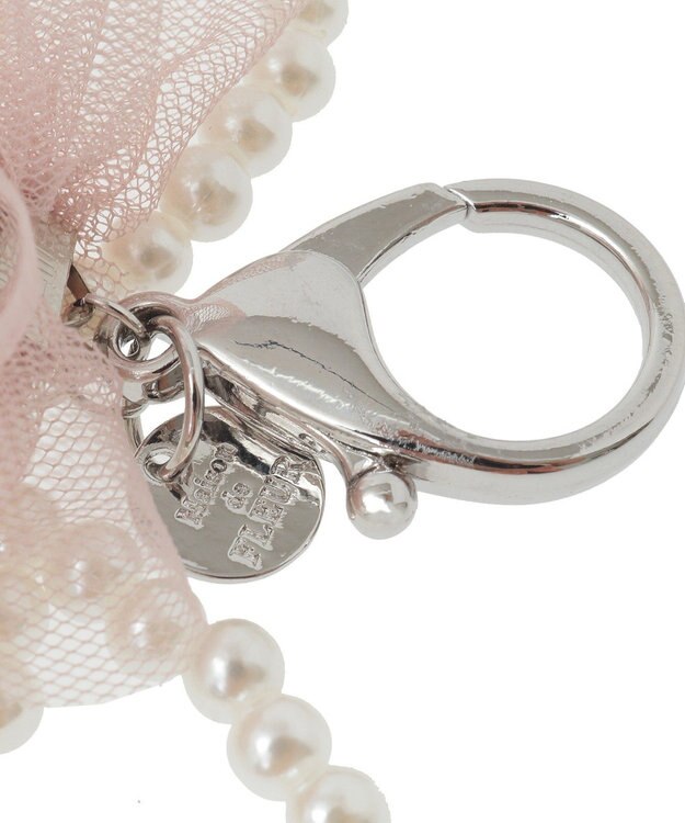 Maison de FLEUR チュールリボンチャーム Pink