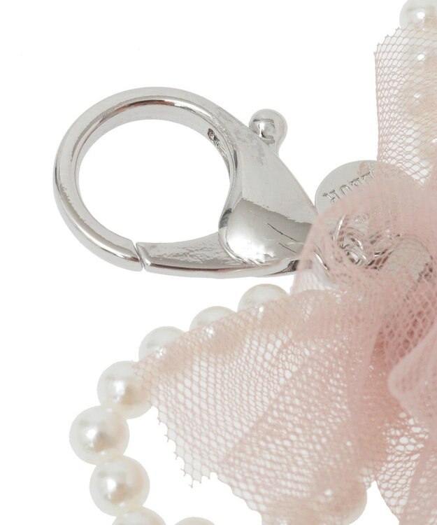 Maison de FLEUR チュールリボンチャーム Pink