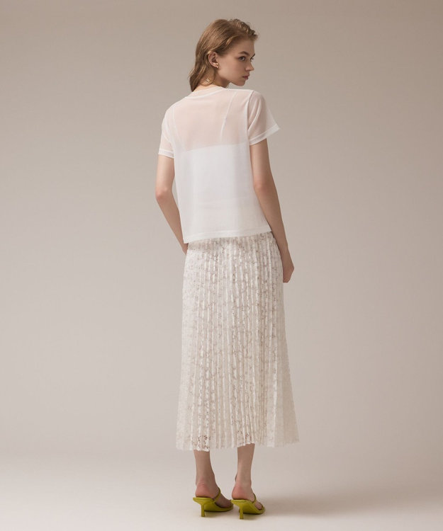 GRACE CONTINENTAL シアーカットトップ ホワイト