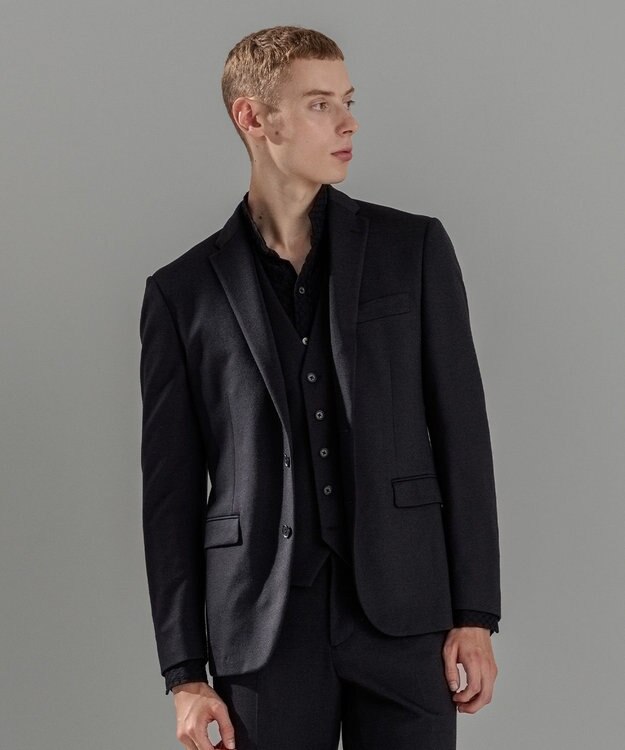 JOSEPH HOMME 【LEON 掲載】ウーステッドモックロディ ジャケット グレー系1