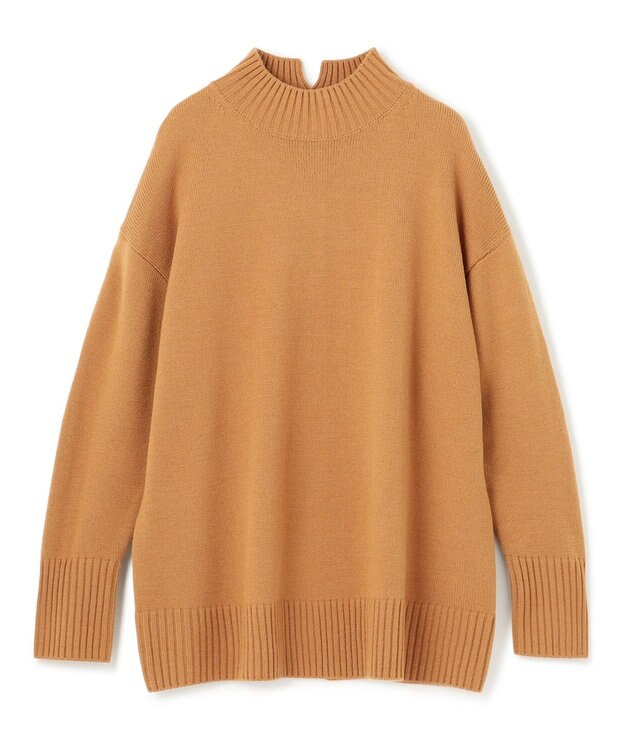 UNFILO ハイネックチュニック キャメル