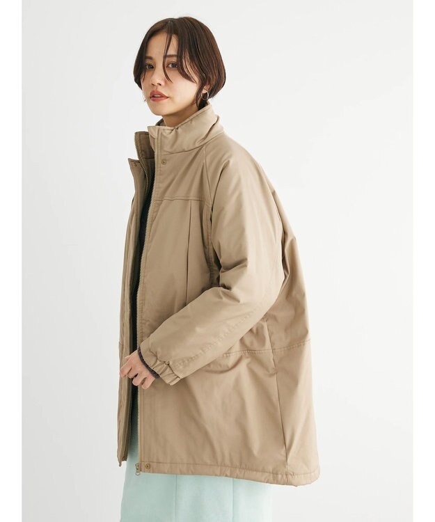 Green Parks あったか中綿コート Beige