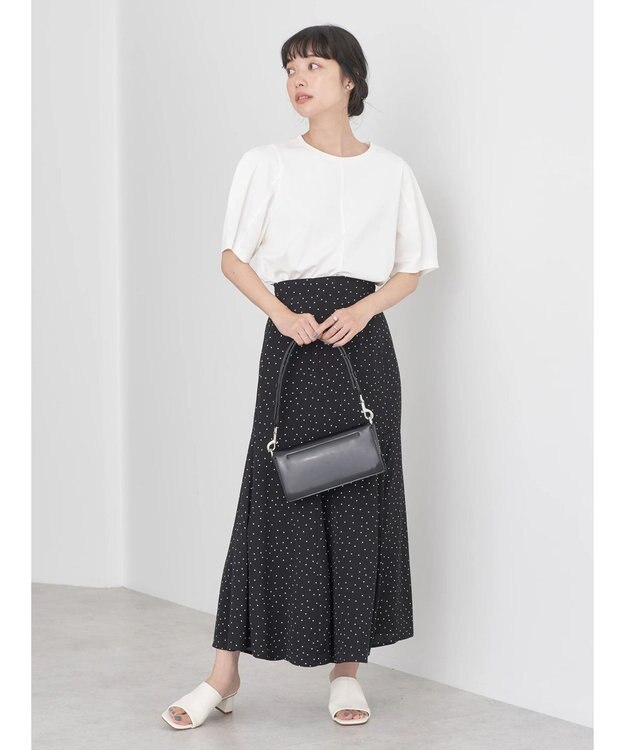 earth music&ecology 切替フレアスカート Dot