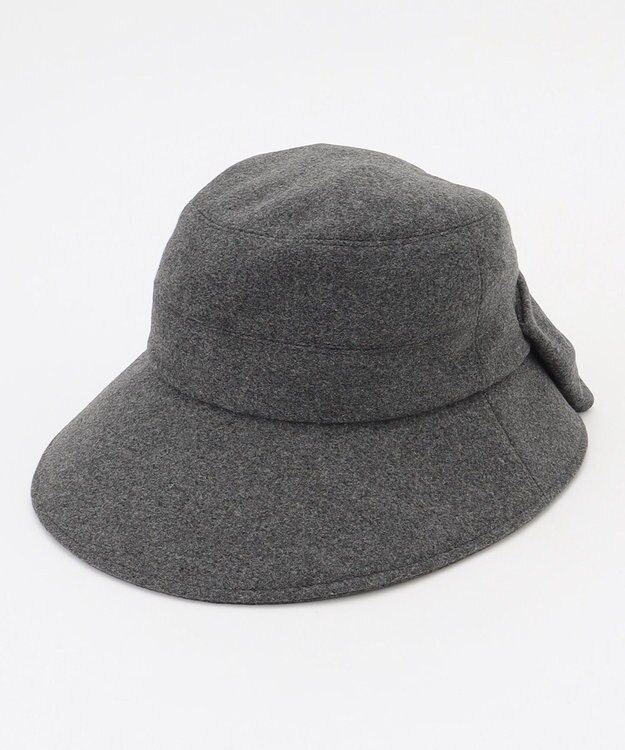 TOCCA 【サイズ調整可】RIBBON KNOT WOOLY BUCKETHAT バケットハット ライトグレー系