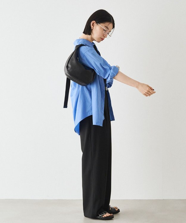 russet ＜ブランド人気No.1ショルダー＞ソフトレザーラウンドショルダーバッグ(CE-1326-WEB) Black2