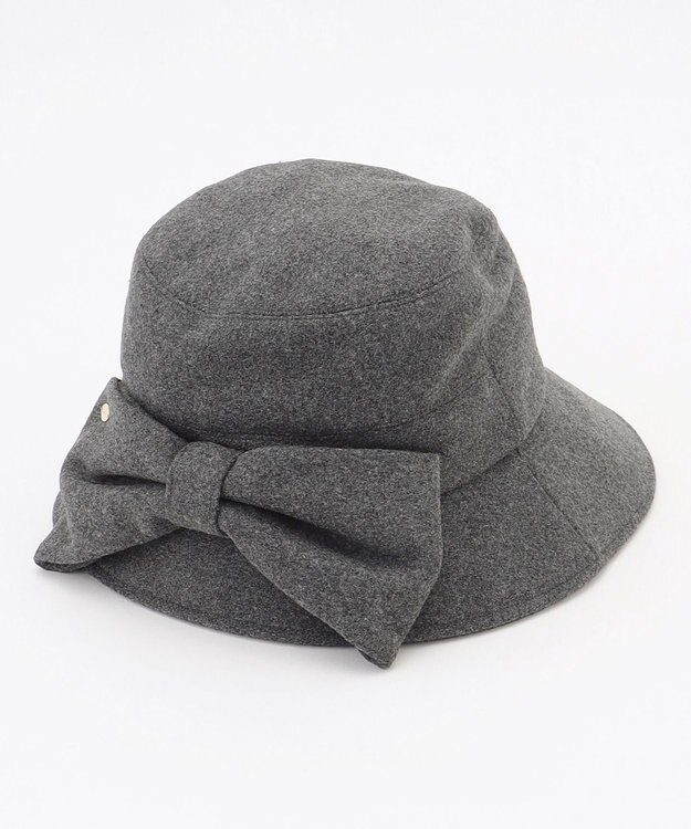 TOCCA 【サイズ調整可】RIBBON KNOT WOOLY BUCKETHAT バケットハット ライトグレー系