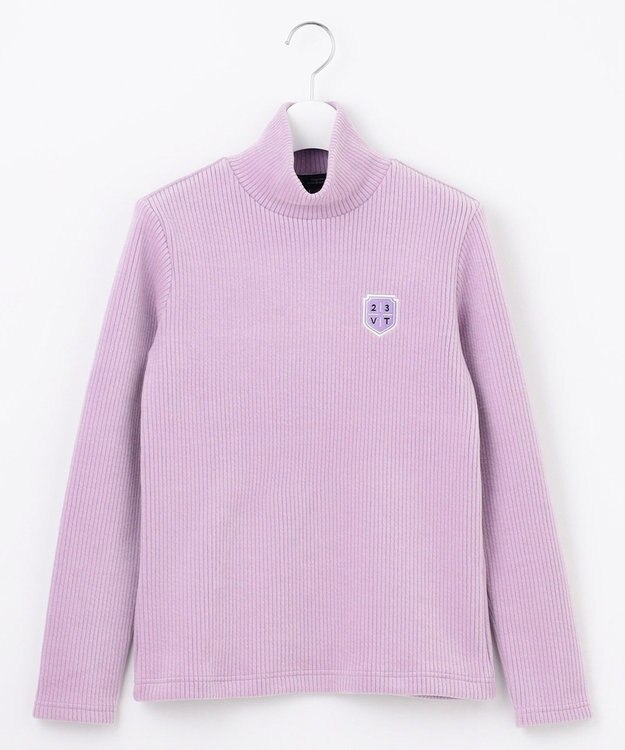 23区GOLF 【WOMEN】【吸湿発熱】グランサーモ モックネック カットソー ライラック系