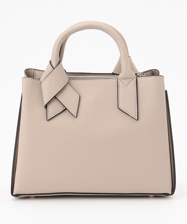 LA BAGAGERIE 【maison vert】 【多収納】リボンアオリ2WAYトート ベージュ