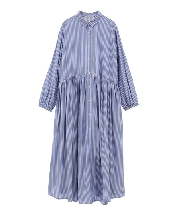 AMERICAN HOLIC サラックールアソートギャザーワンピース Stripe Blue