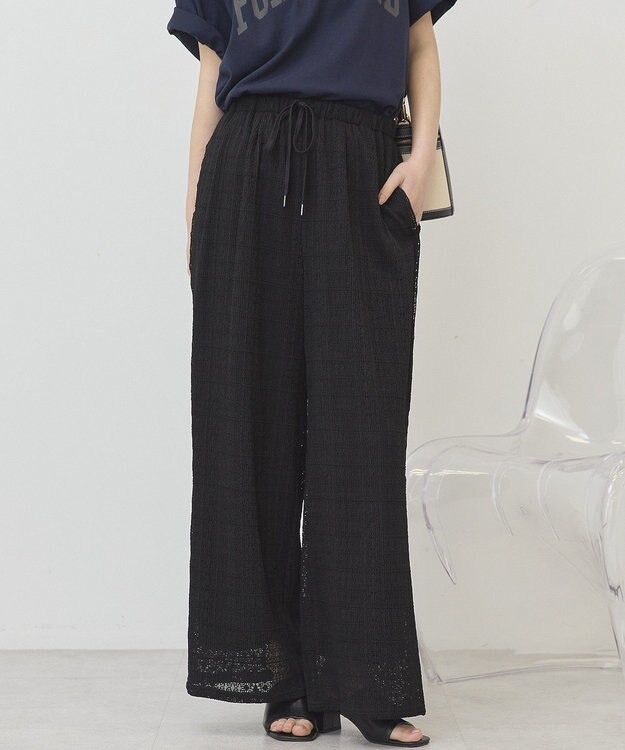 AMERICAN HOLIC サイドメローレースパンツ Black