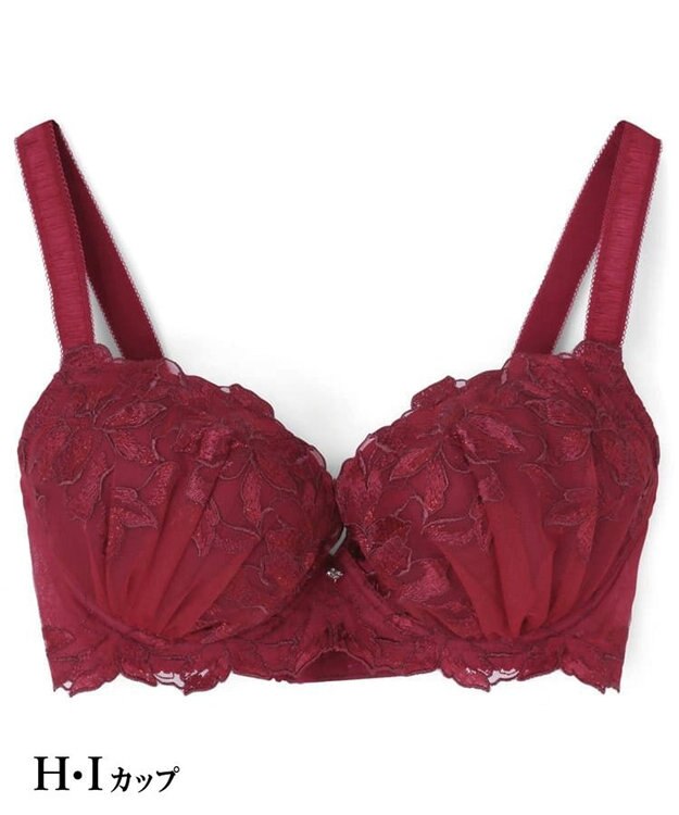 San-ai Resort（三愛水着楽園） エレガントコレクション【2411】単品ブラHIカップ 【northerly】 レッド
