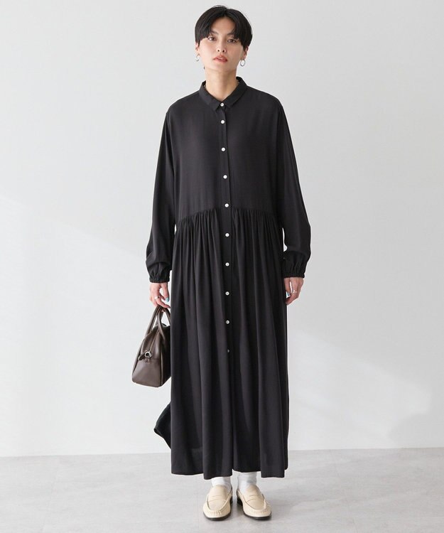 AMERICAN HOLIC サラックールアソートギャザーワンピース Black