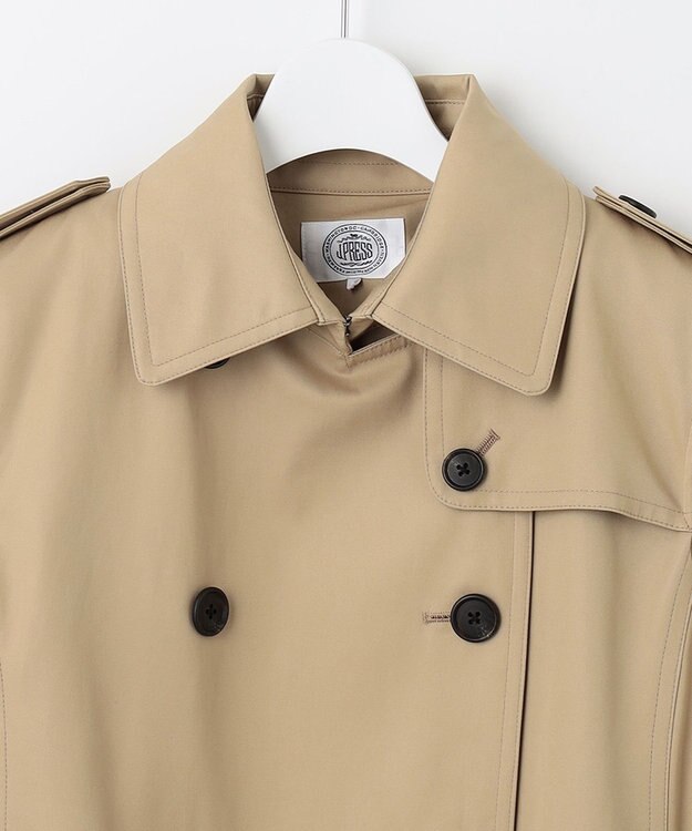 J.PRESS LADIES S 【撥水】ギャバベンタイル トレンチコート キャメル系