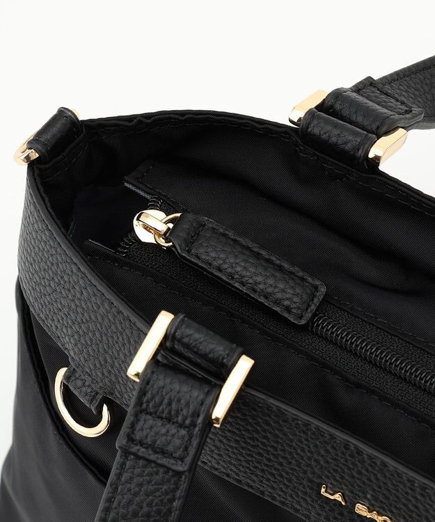 LA BAGAGERIE コンビ2WAYトートバッグ Sサイズ ブラック
