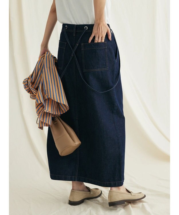 CRAFT STANDARD BOUTIQUE ２ＷＡＹサロペットスカート Dark Indigo