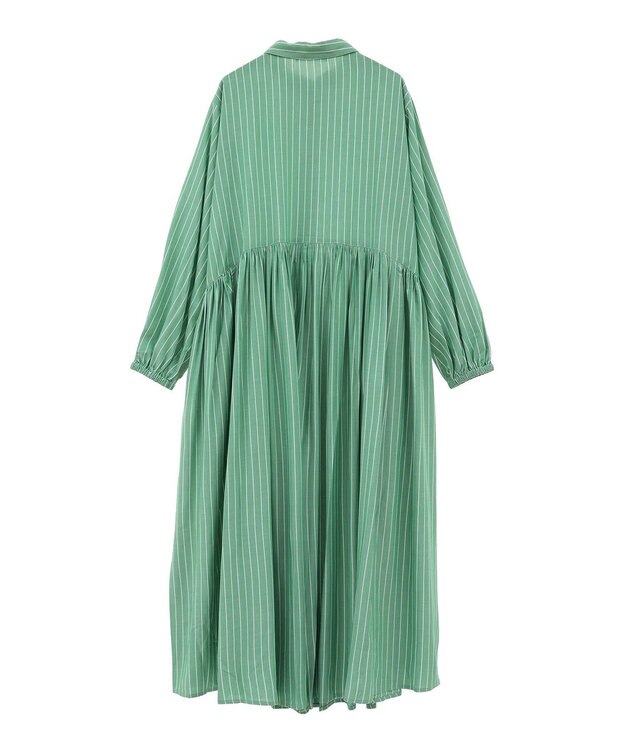 AMERICAN HOLIC サラックールアソートギャザーワンピース Stripe Green