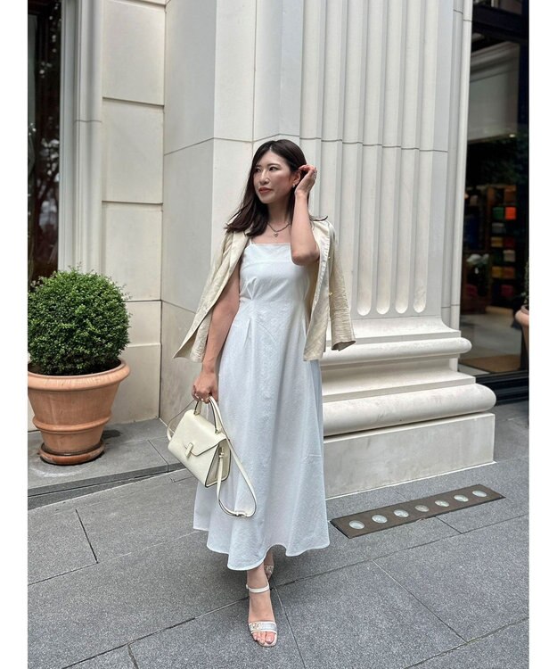 Green Parks バックデザインキャミワンピース Off White