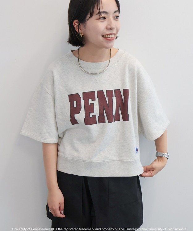AMERICAN HOLIC 【RUSSELL×PENN】半袖スウェット Gray Mixture