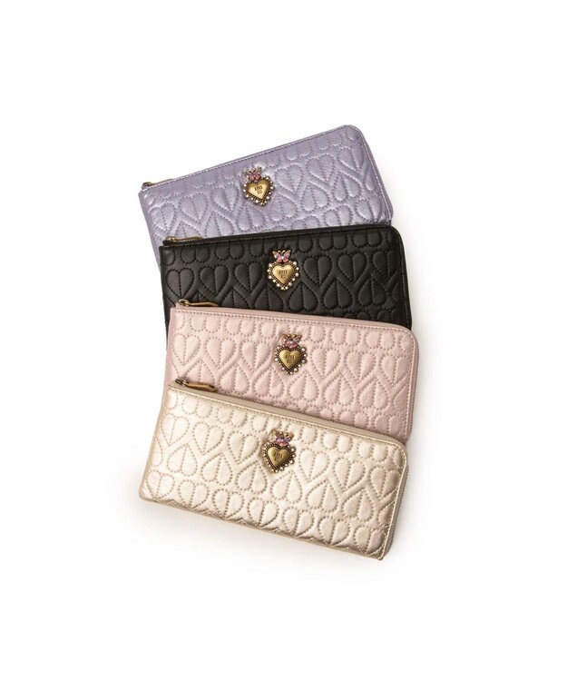 ANNA SUI ドリーミー Lファスナー長財布 クロ