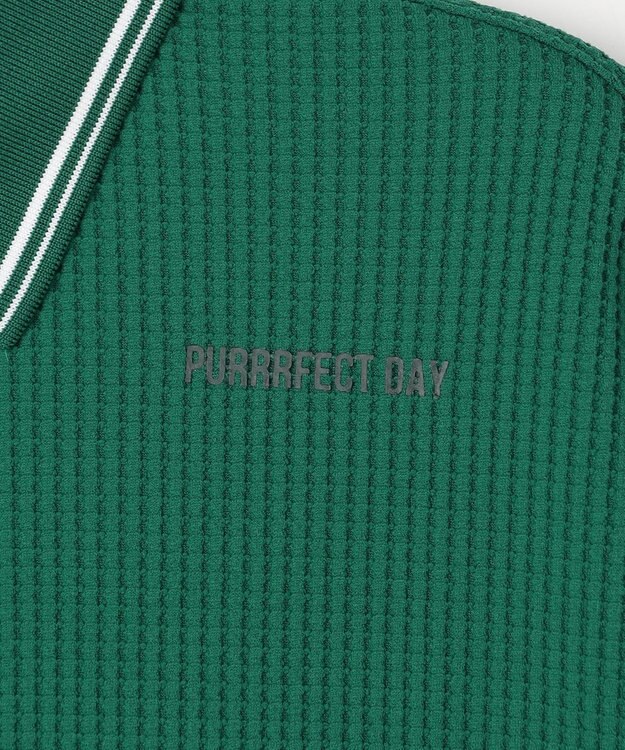 PW CIRCULUS 【WOMEN】ワッフルハーフジップポロ 2026年モデル ゴルフウェア レディース グリーン系