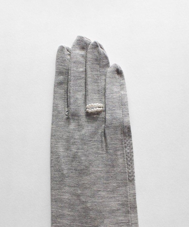 ORuKuBET 【WEB限定・数量限定】リングビジュー付きUVカットロンググローブ (WOMEN)【 UVカット・タッチパネル対応 】 グレー