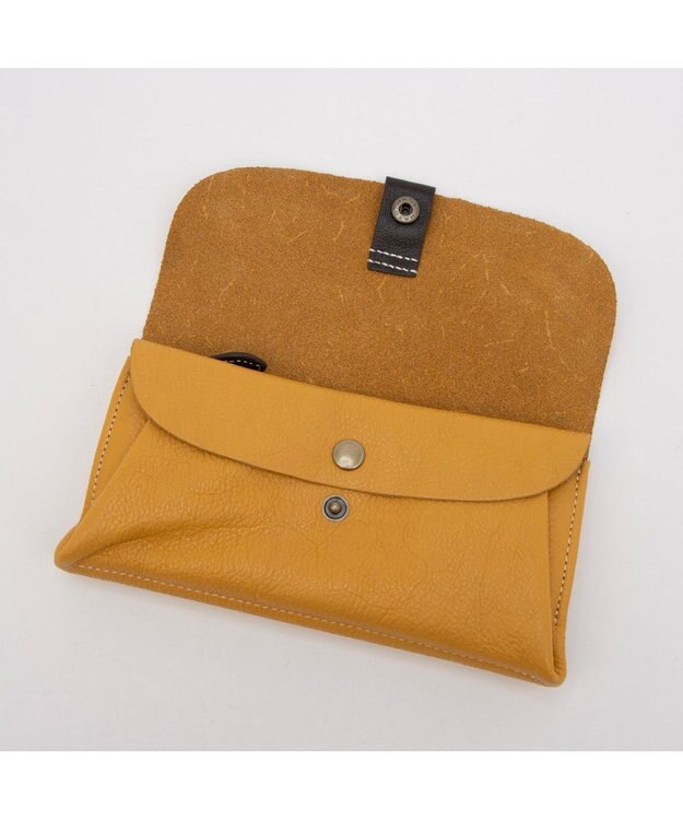 UNBILLION アトランタ ATLANTA / 牛革かぶせ長財布 イエロー