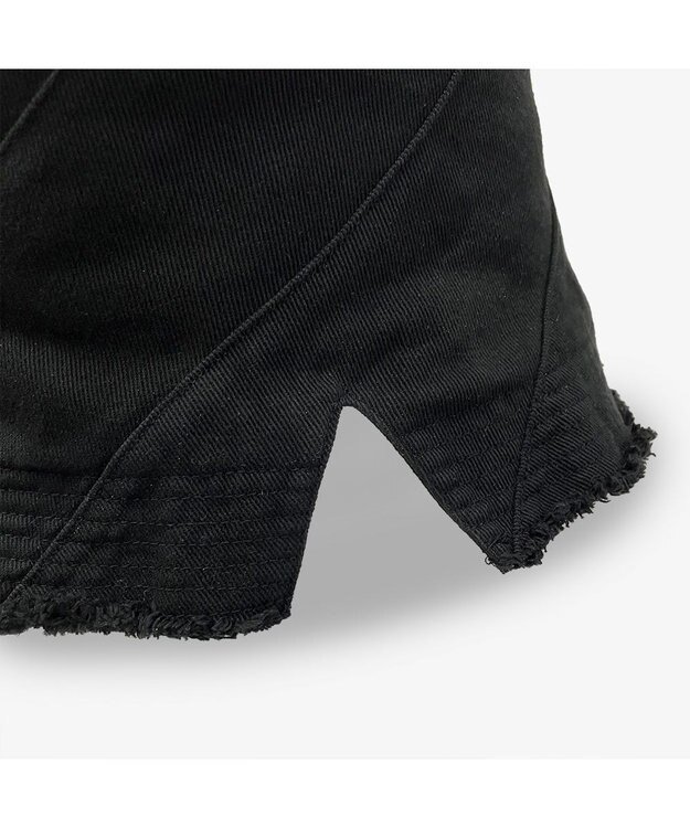 林八百吉商店 Champion　フリンジスリットチューリップハット ブラック