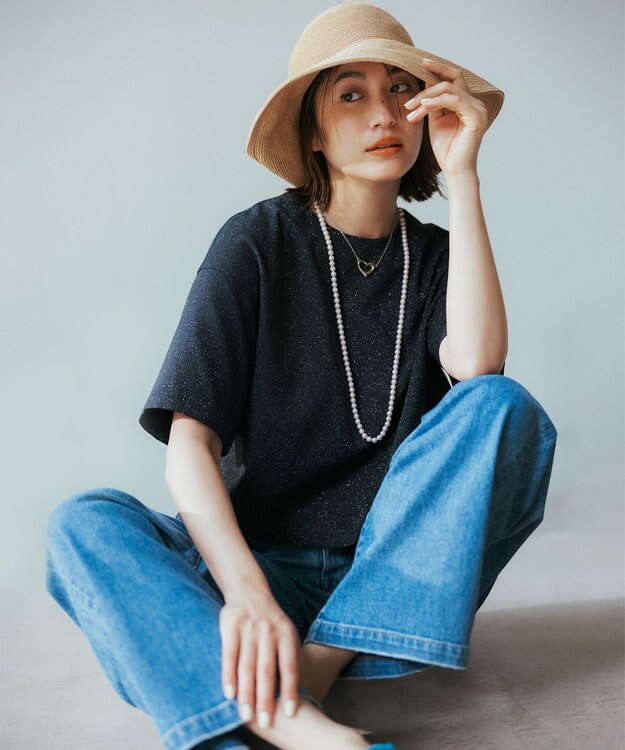 23区 【一部店舗限定】23区DENIM ストレッチ ワイドパンツ インディゴ