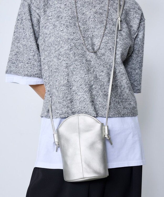 MioFIRANO CO-03 arch_mini shoulder ミニショルダーバッグ 本革　MIOF. ミオフ SILVER