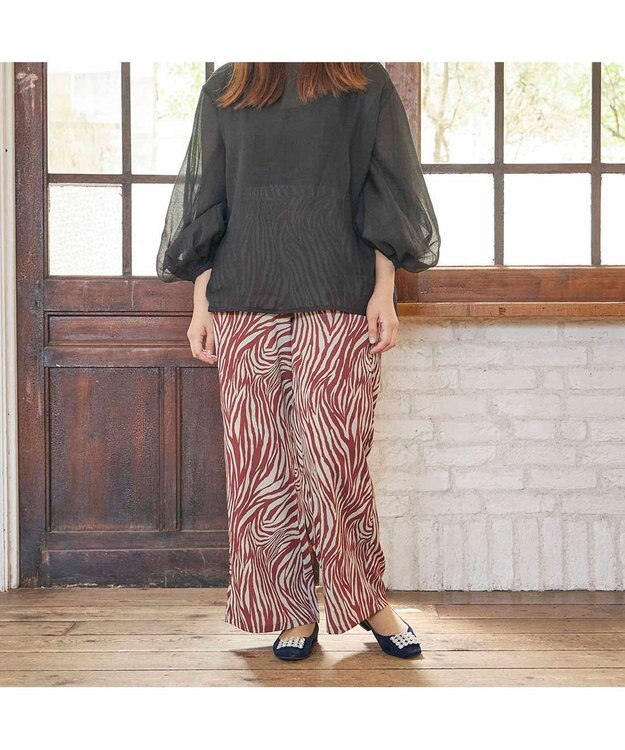 MODE ET JACOMO <MODE ET JACOMO>アシンメトリービジューフラットパンプス ネイビースエード