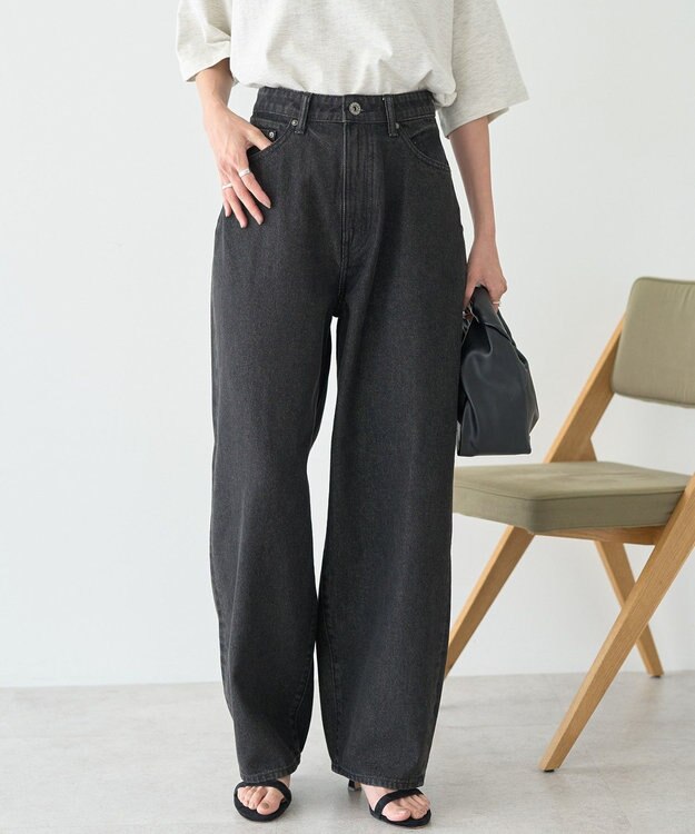 AMERICAN HOLIC カーブデニム Black