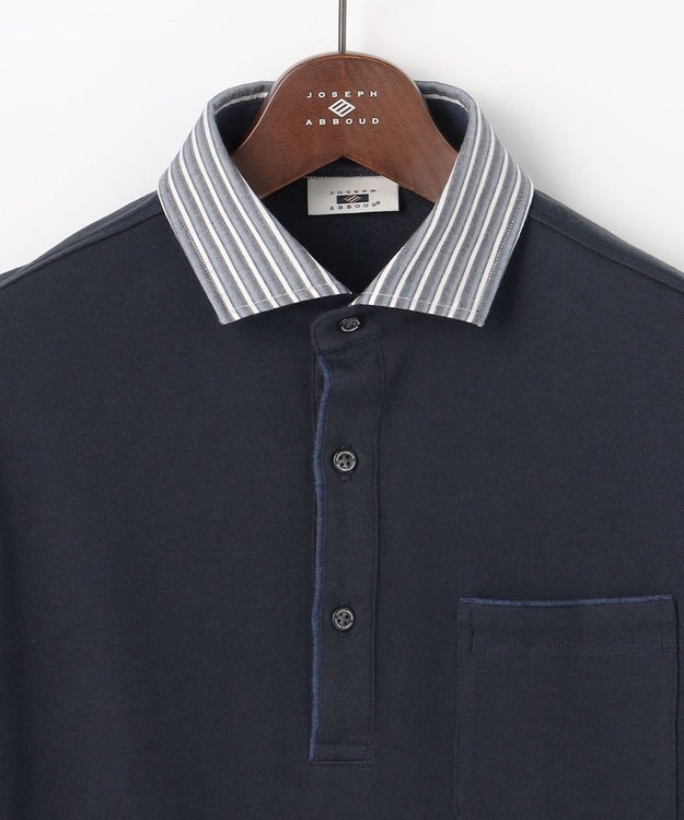 JOSEPH ABBOUD 【軽量・保形・快適な肌触り】ウィンターダディポロ ネイビー系1