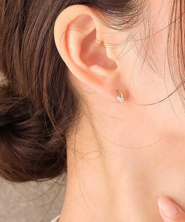 Phoebe 【K10】センシュアルリーフピアス ゴールド