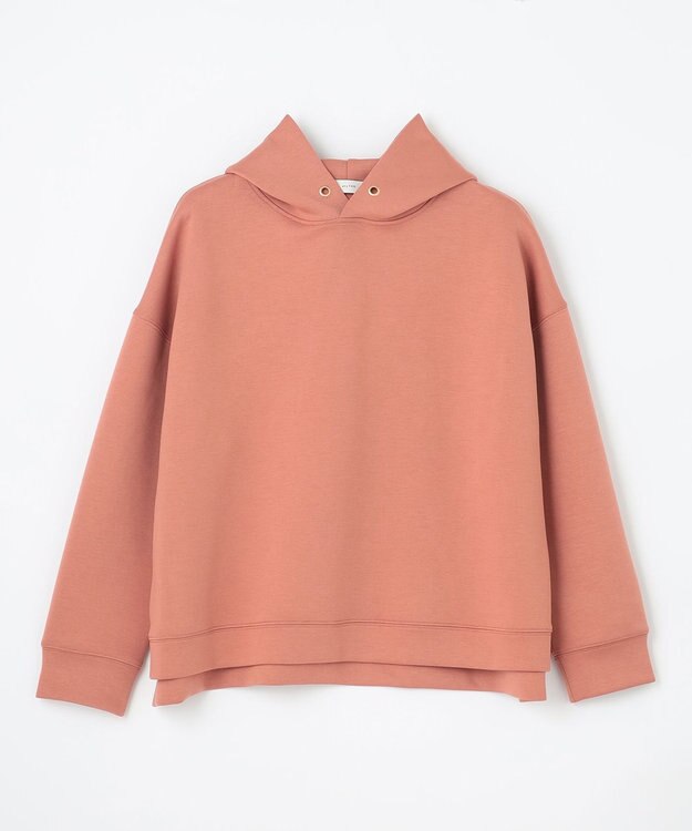 ANY L 【洗濯機可】クロップド丈ダンボールパーカー コーラル