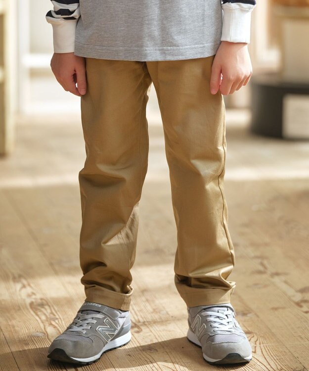 J.PRESS KIDS 【100-130cm】ツイル フルレングスパンツ ベージュ系