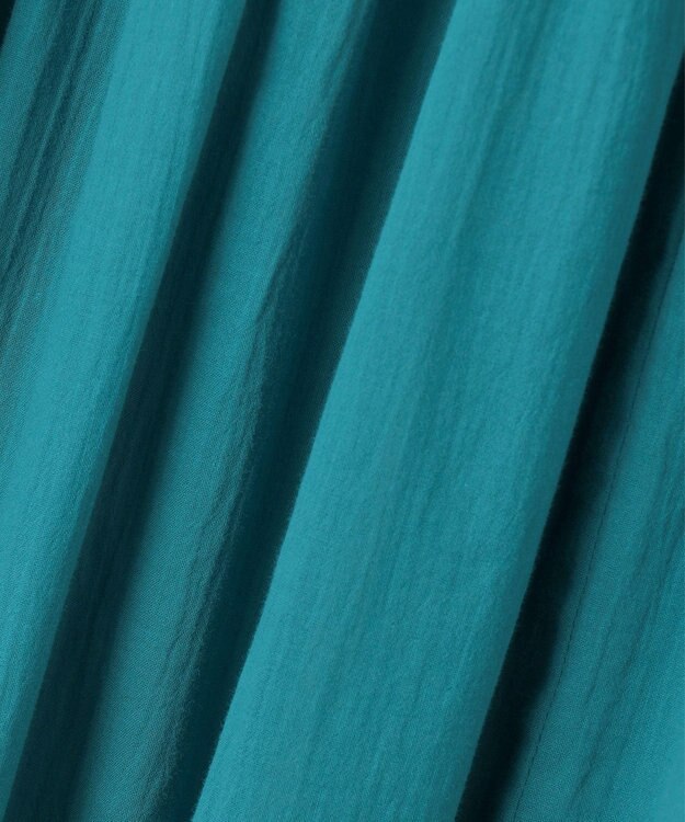 Feroux 【洗える】コットンボイルティアード スカート グリーン系